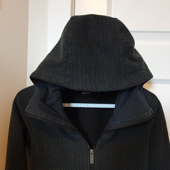 Bench - zip up high neck fleece jacket with sleeve logo (size S) - Picture 3 of 8